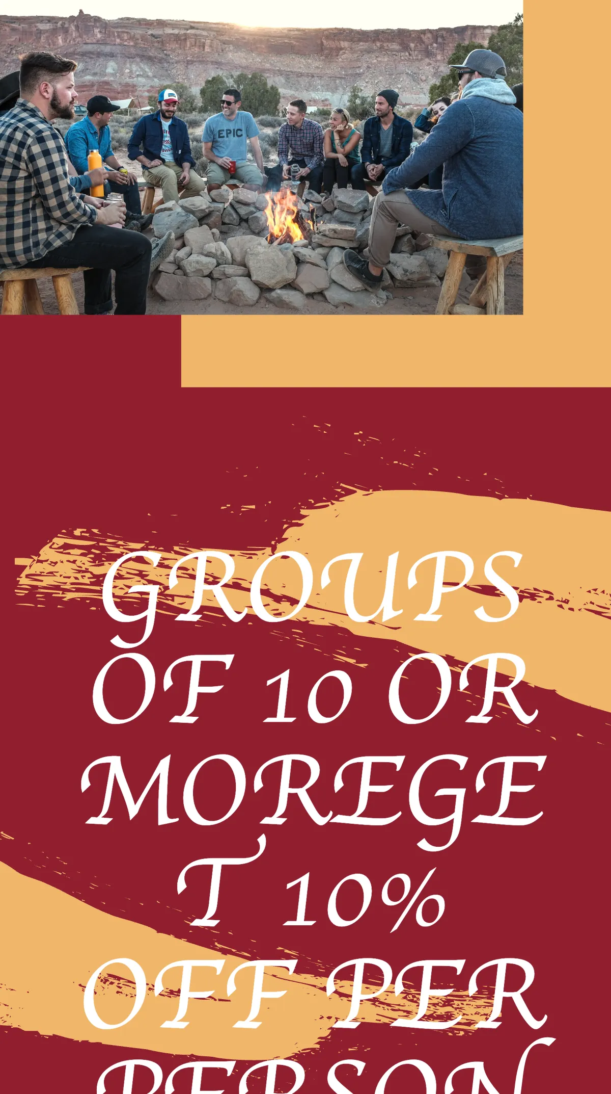 Free Camping Tour Offer Instagram Story Template to Edit Online