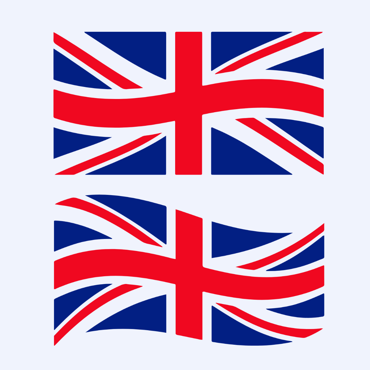 Simple UK Flag Vector Template