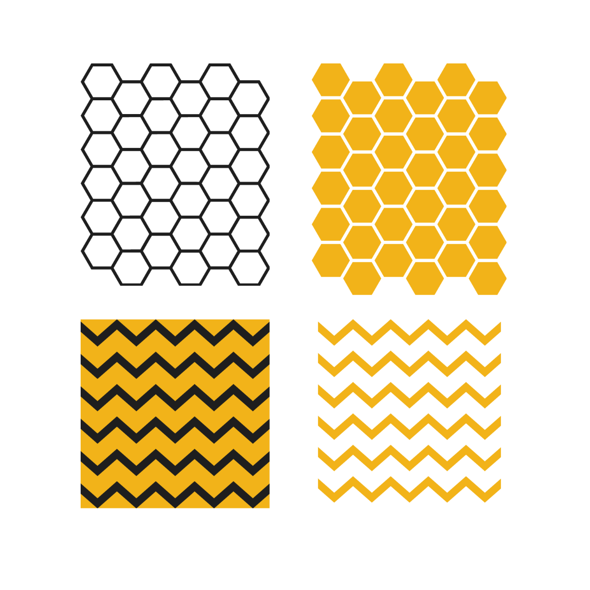 Free Bee Pattern Vector Template