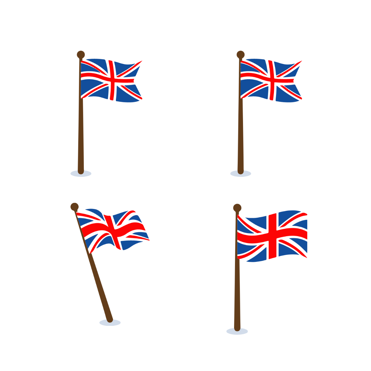 United Kingdom Stock Flag Vector Template