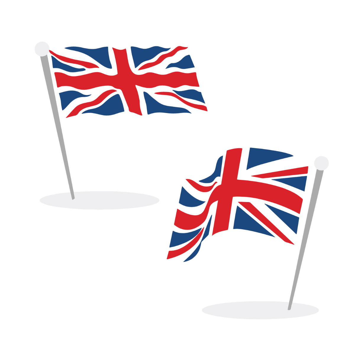 British Flag Vector Template