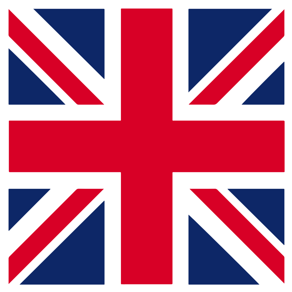 Square UK Flag Vector Template