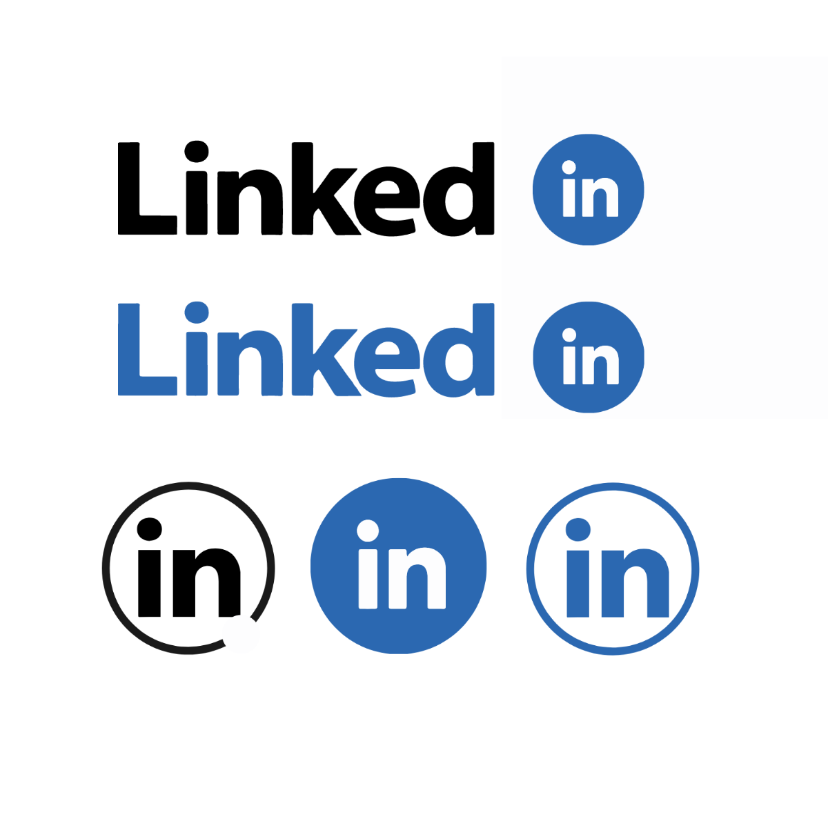 Free Round LinkedIn Vector Template