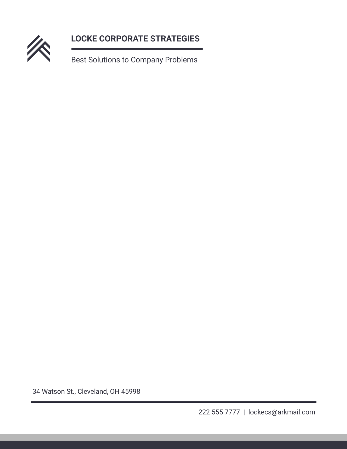 Corporate Strategy Letterhead Template - Edit Online & Download