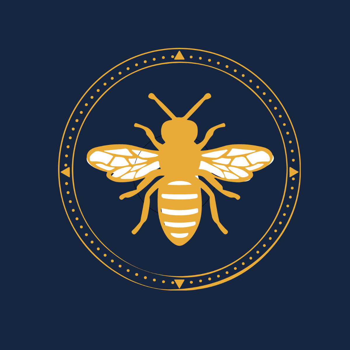 Bee Symbol Vector Template