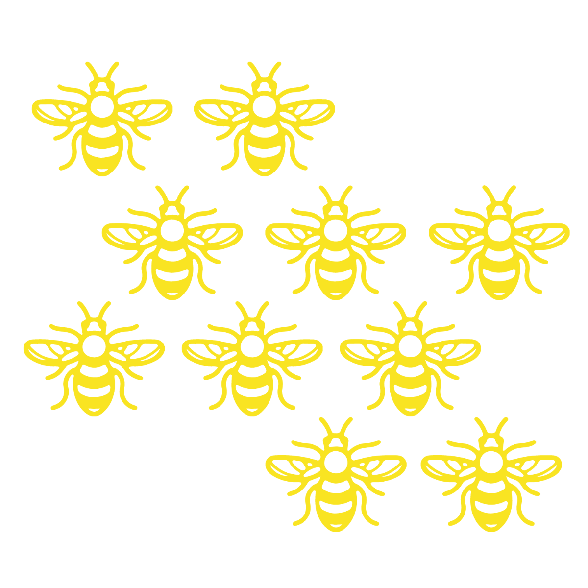 Free Yellow Bee Vector Template