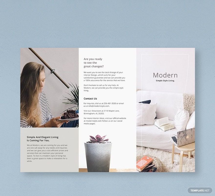 Free Simple Modern Brochure Template