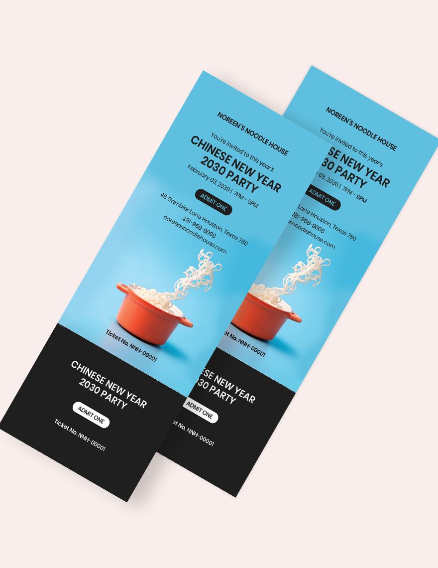 Simple Admission Ticket Template