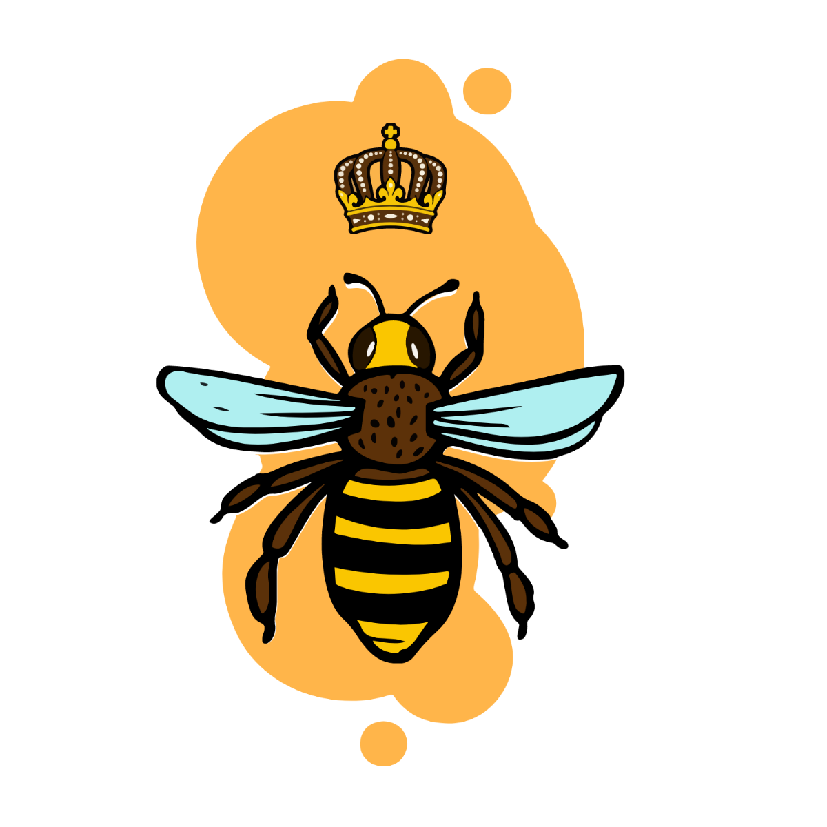Free Queen Bee Vector Template