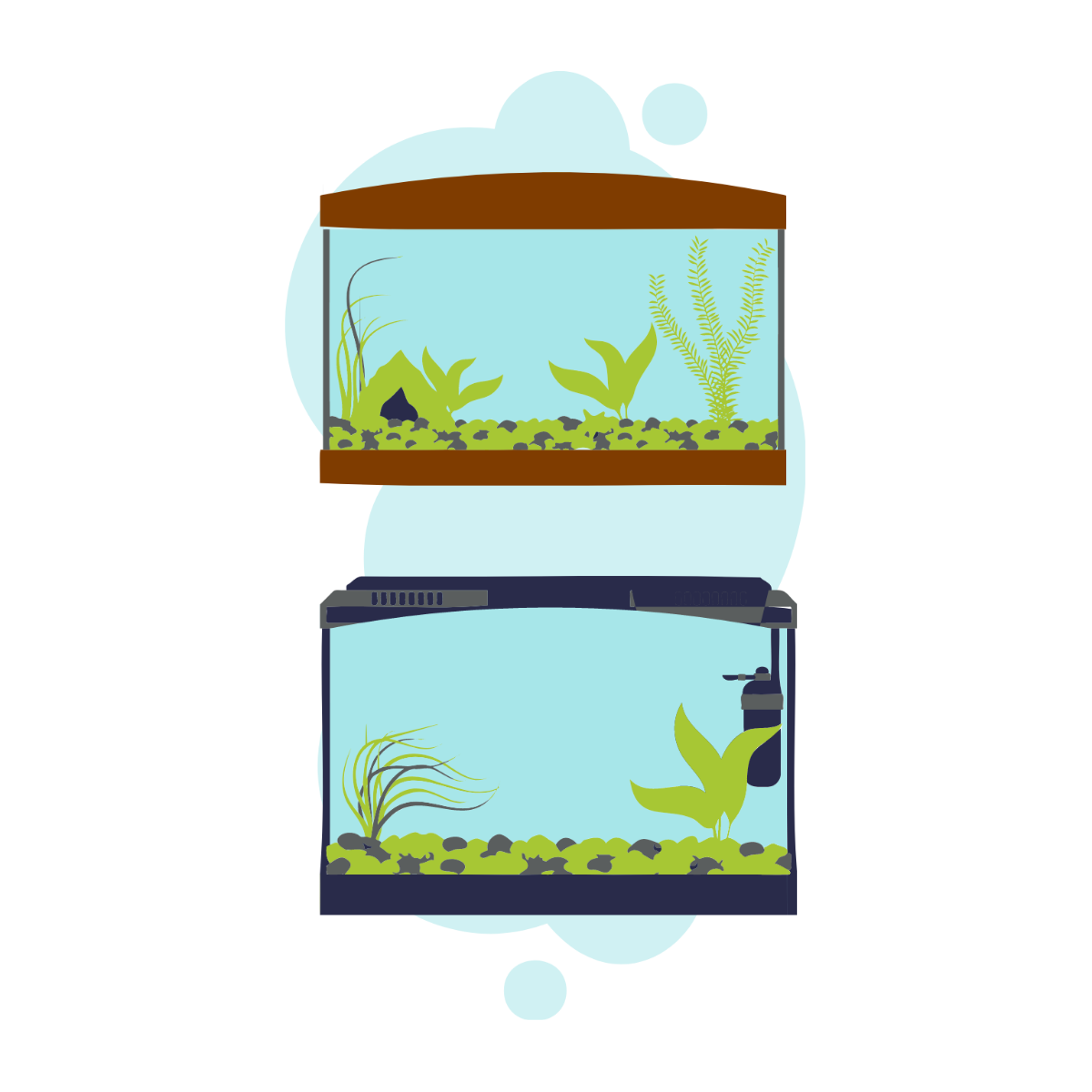 Fish Tank Vector Template