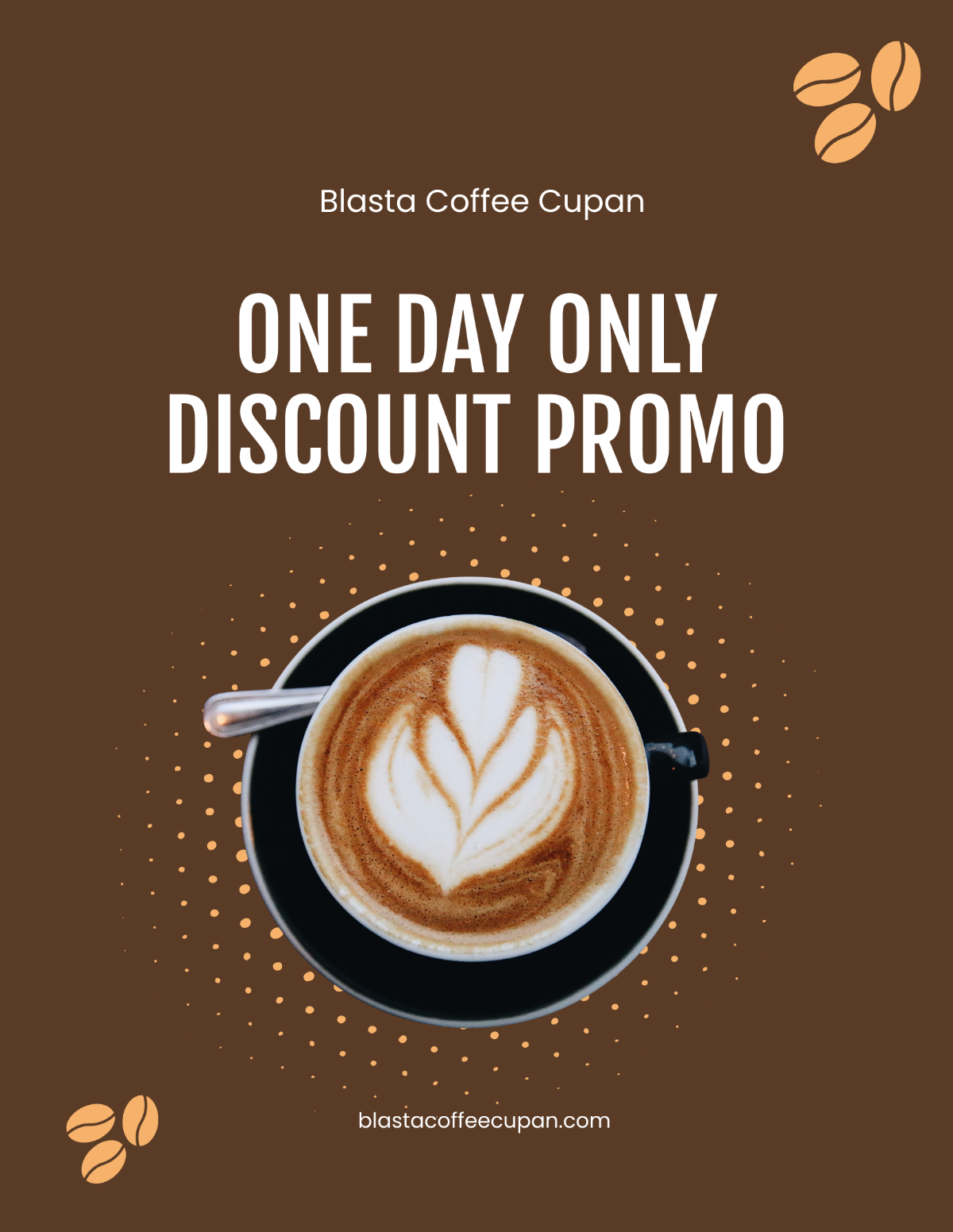 Coffee Discount Promotion Flyer Template - Edit Online & Download