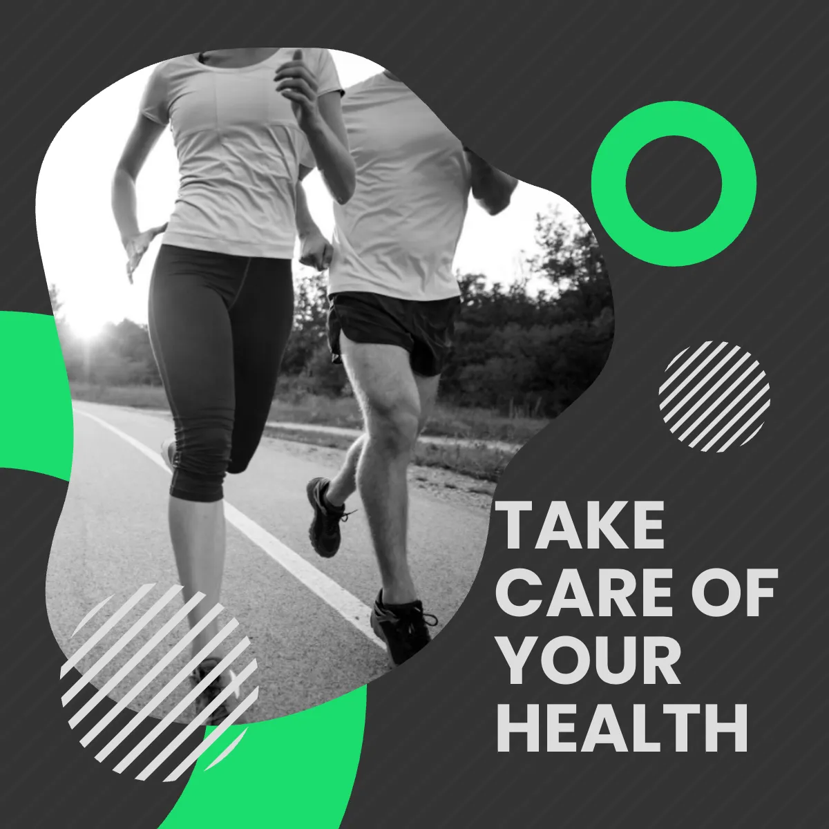 Free Health And Fitness Puzzle Post, Instagram, Facebook Template to Edit Online