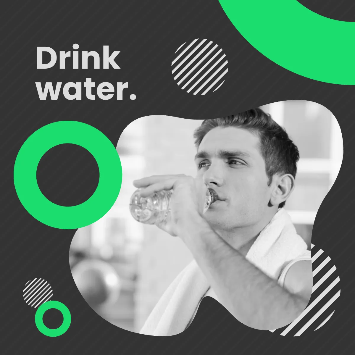 Free Health And Fitness Puzzle Post, Instagram, Facebook Template to Edit Online