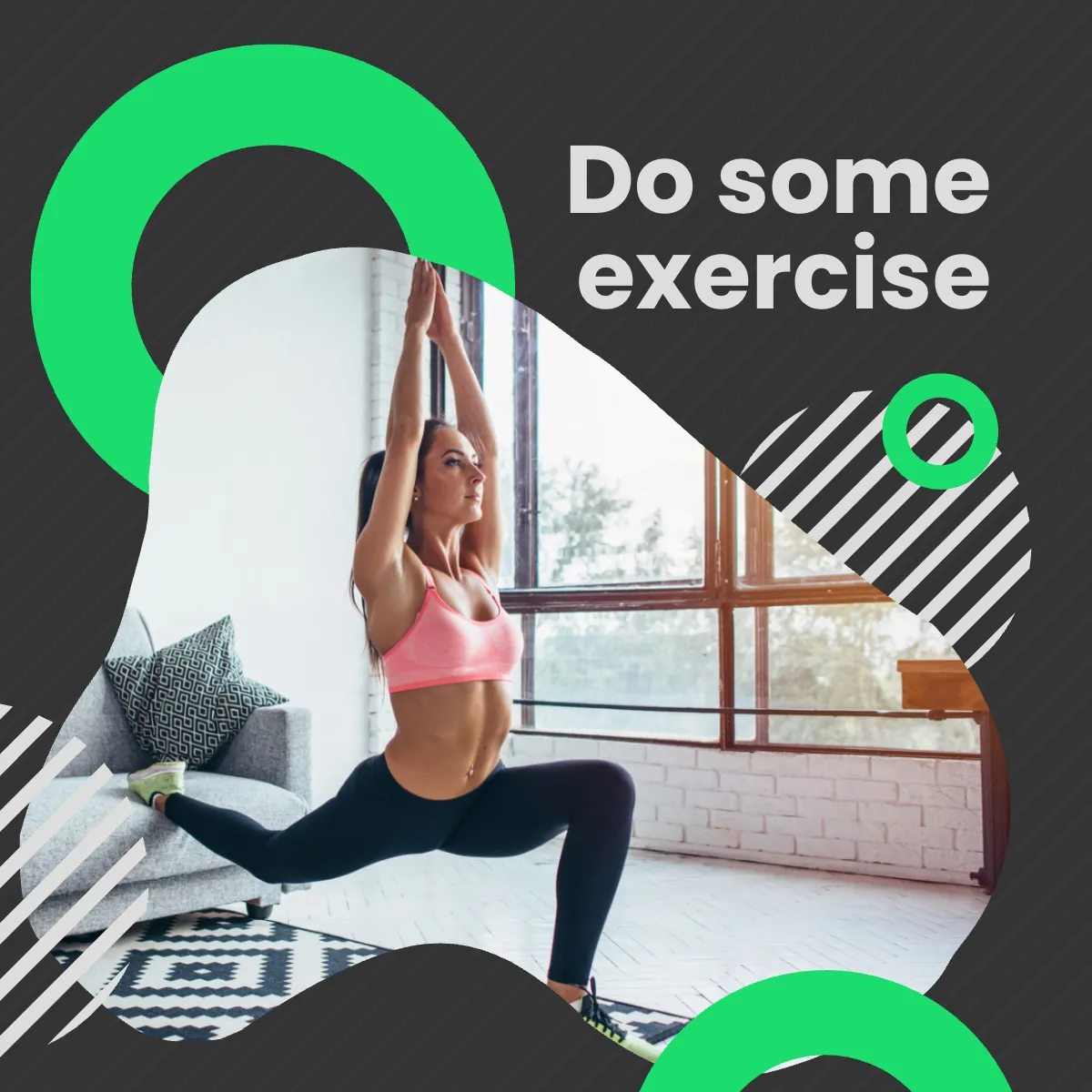 Free Health And Fitness Puzzle Post, Instagram, Facebook Template to Edit Online