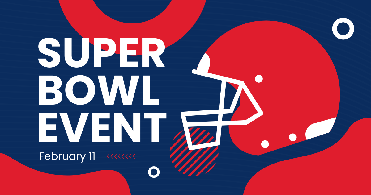 Super Bowl Event Facebook Post Template