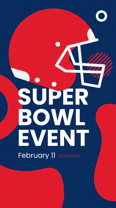 Free Super Bowl Event Instagram Story Template to Edit Online