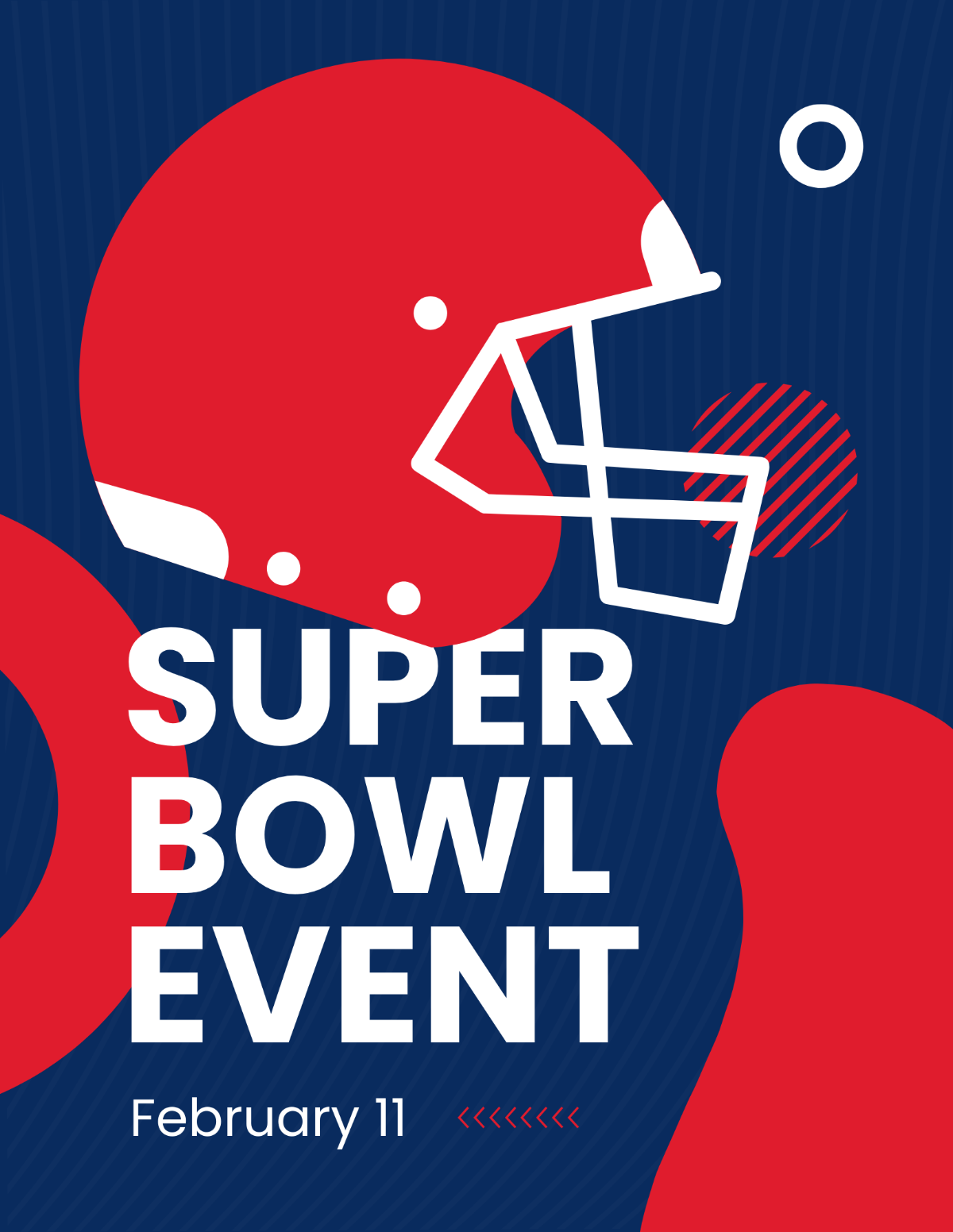 Super Bowl Event Flyer Template