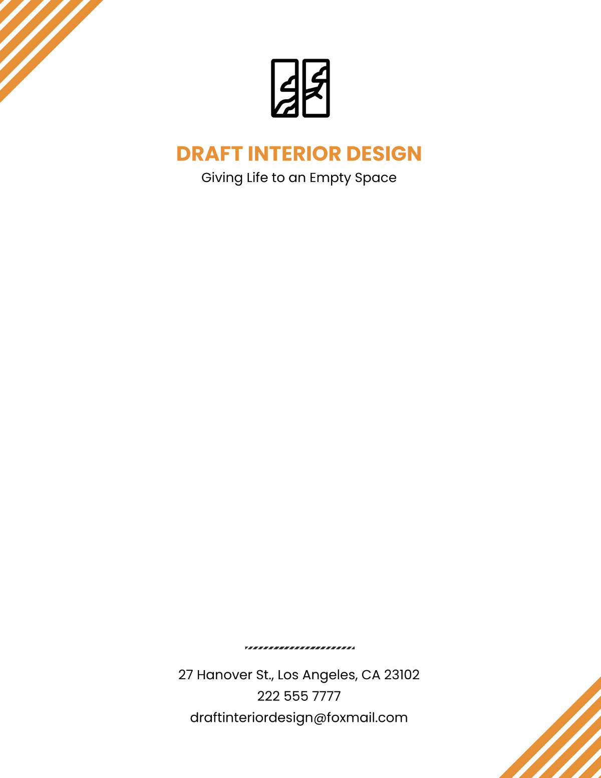 Free Interior Design Letterhead Template