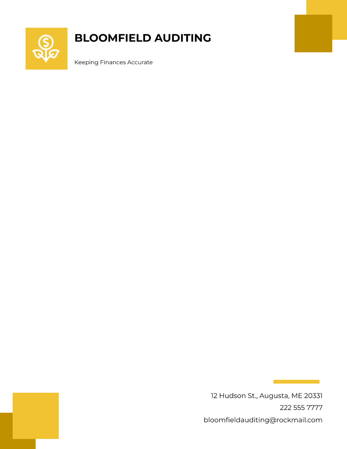 Auditing Firm Letterhead Template - Edit Online & Download