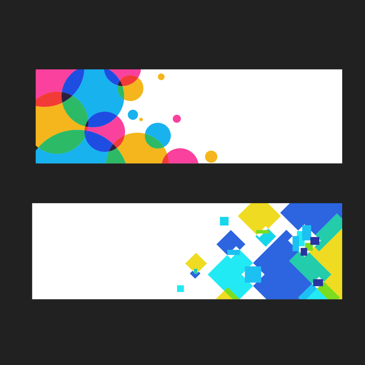 Abstract Banner Vector Template