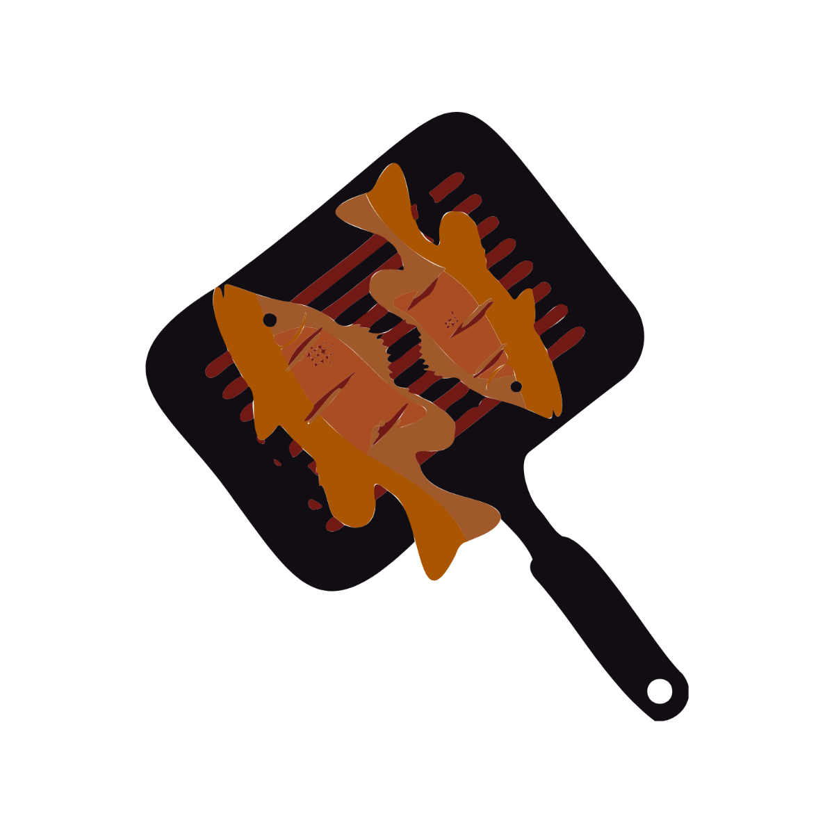 Grilled Fish Vector
