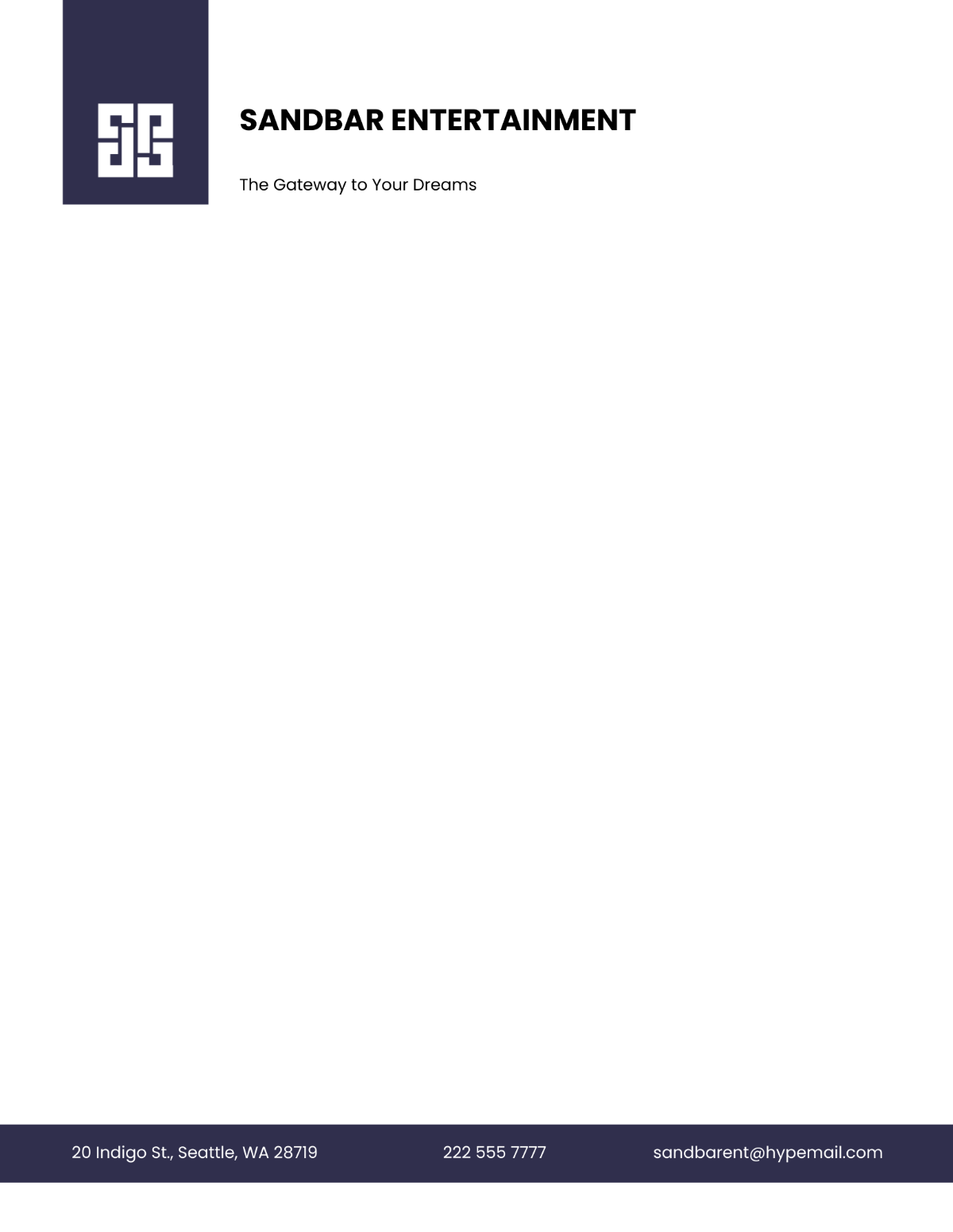 Free Official Company Letterhead Template