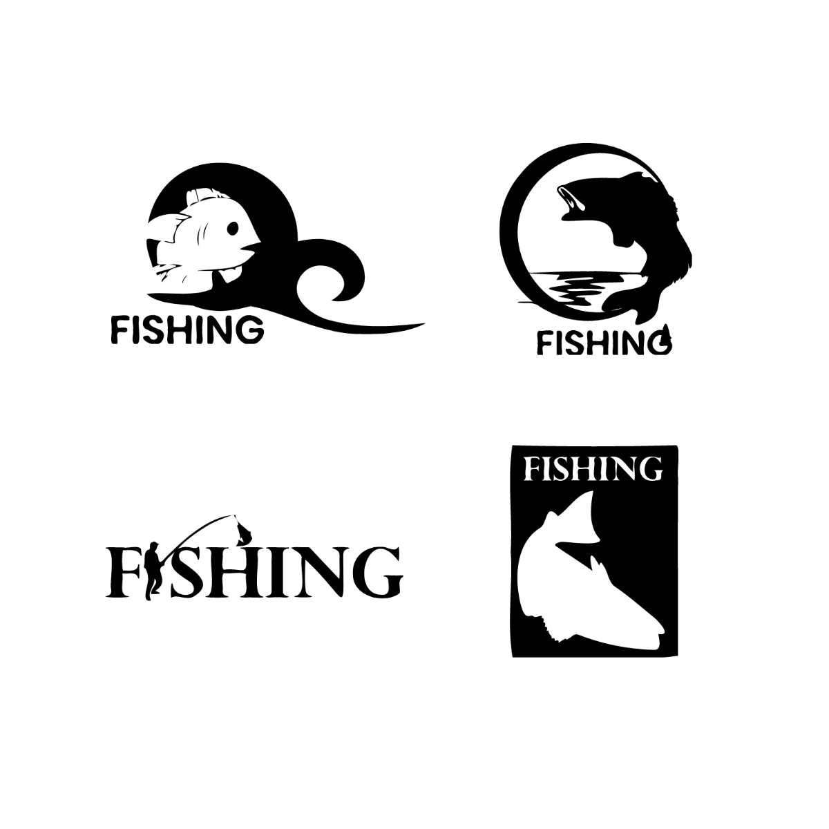 Fishing Logo Vector Template