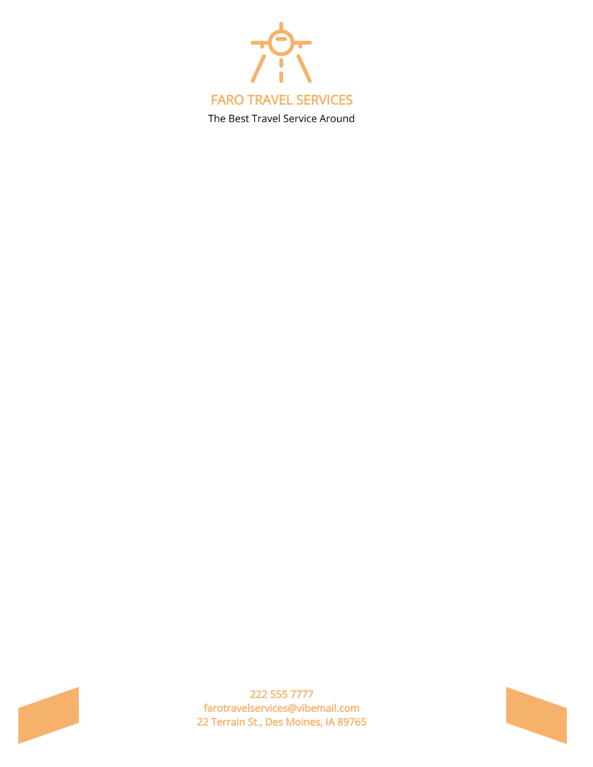 Free Travel Services Letterhead Template