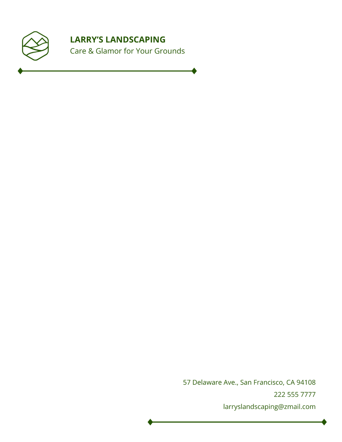 Landscaper Letterhead Template - Edit Online & Download