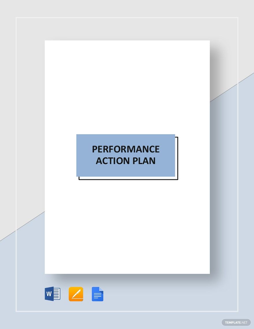 Performance Action Plan Template