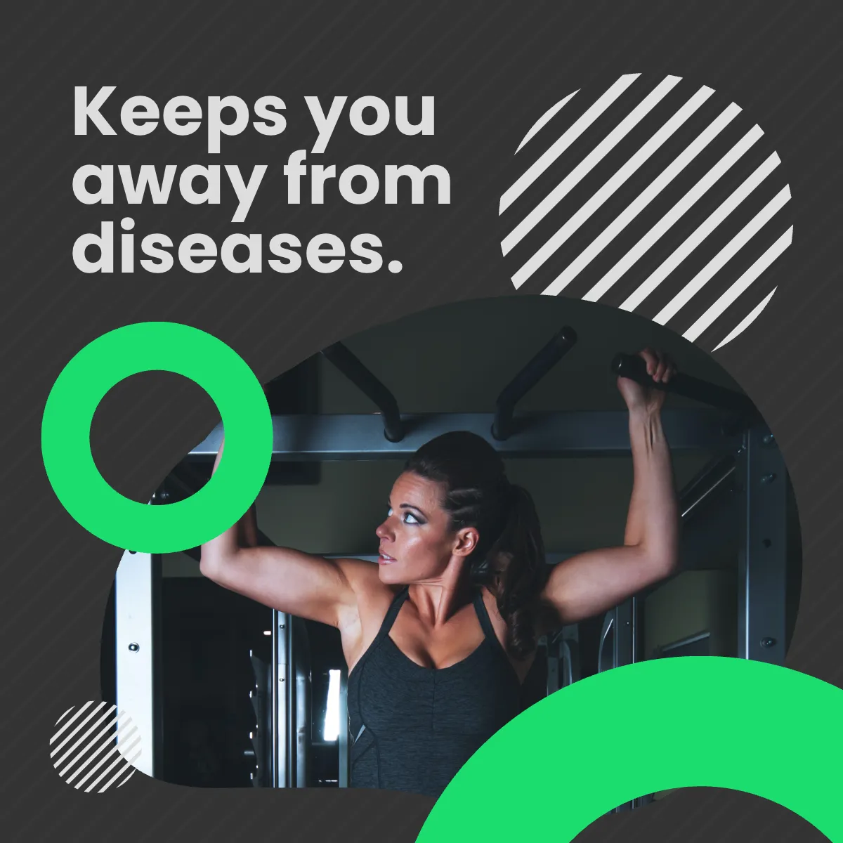 Free Simple Fitness Puzzle Post, Instagram, Facebook Template to Edit Online