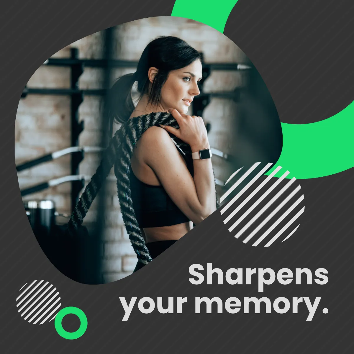 Free Simple Fitness Puzzle Post, Instagram, Facebook Template to Edit Online