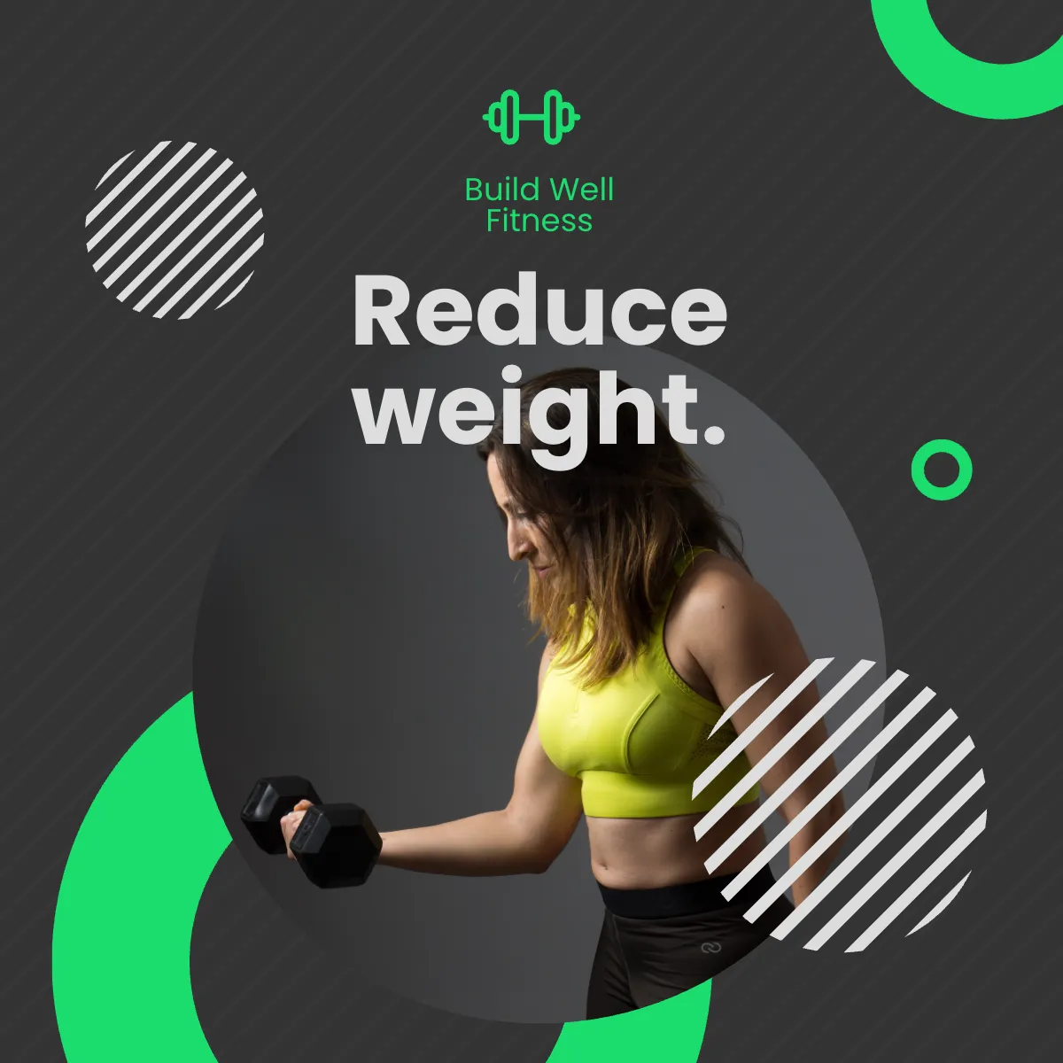 Free Simple Fitness Puzzle Post, Instagram, Facebook Template to Edit Online