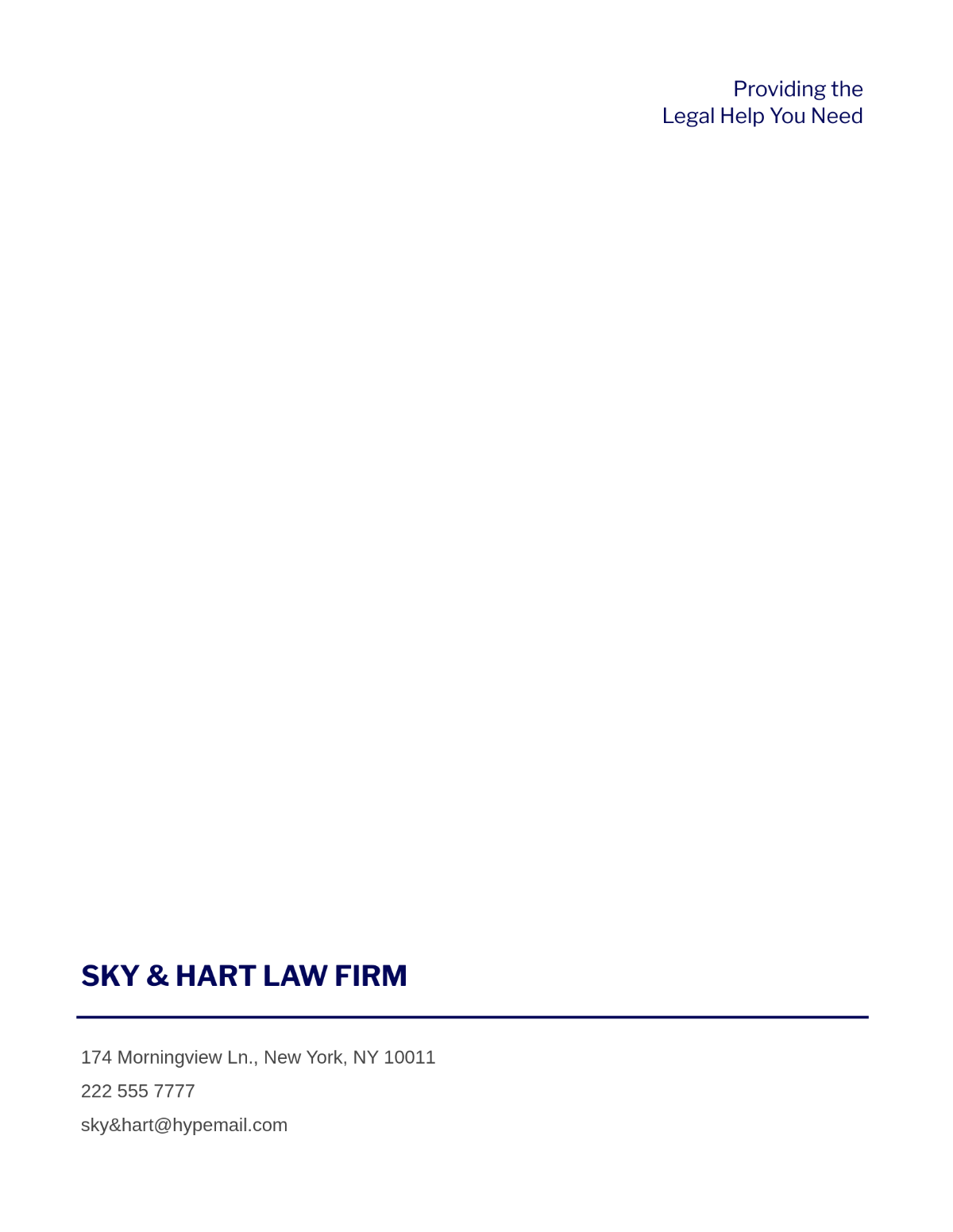 Attorney Firm Letterhead Template - Edit Online & Download