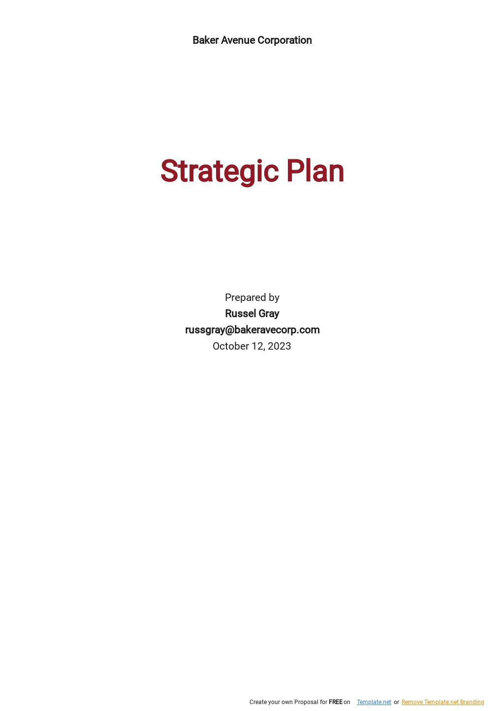 122+ FREE Strategic Plan Templates [Edit & Download] | Template.net