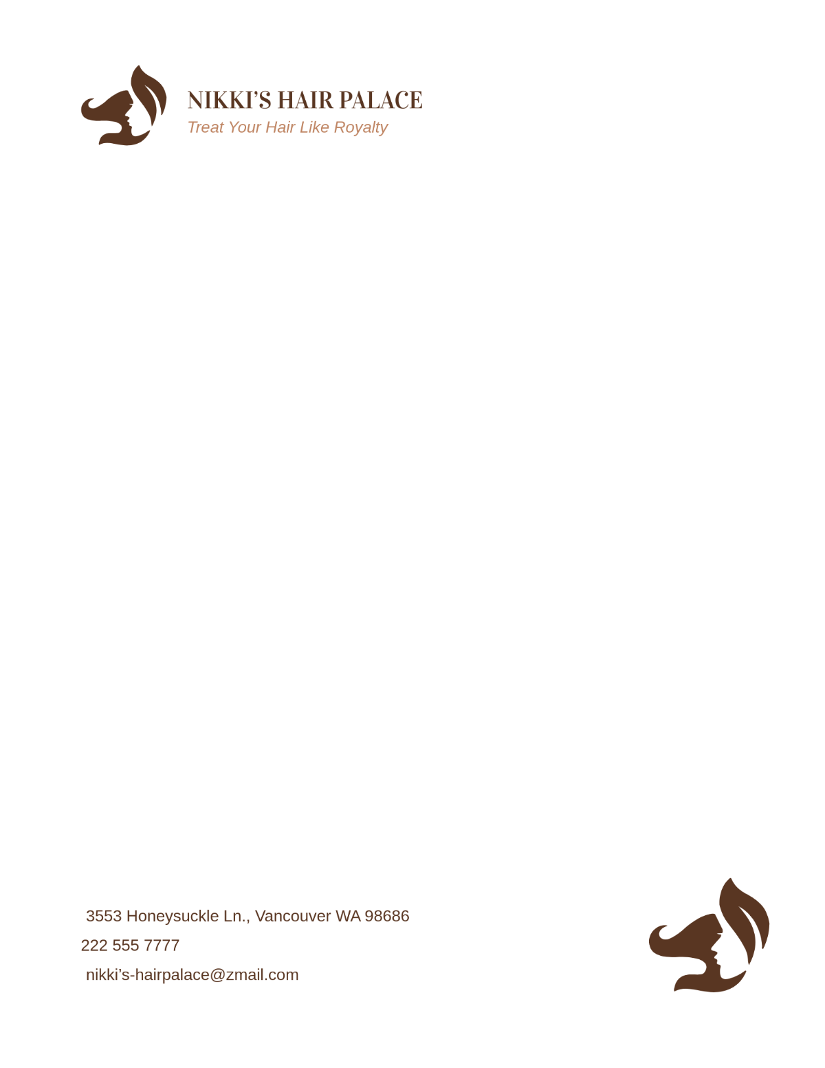 Hairstylist Letterhead Template - Edit Online & Download