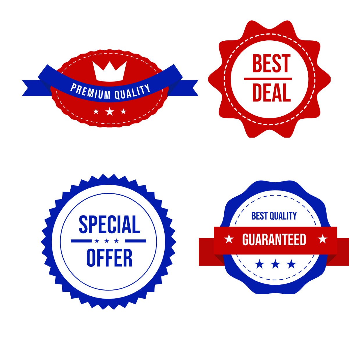 Free Promotional Label Vector Template