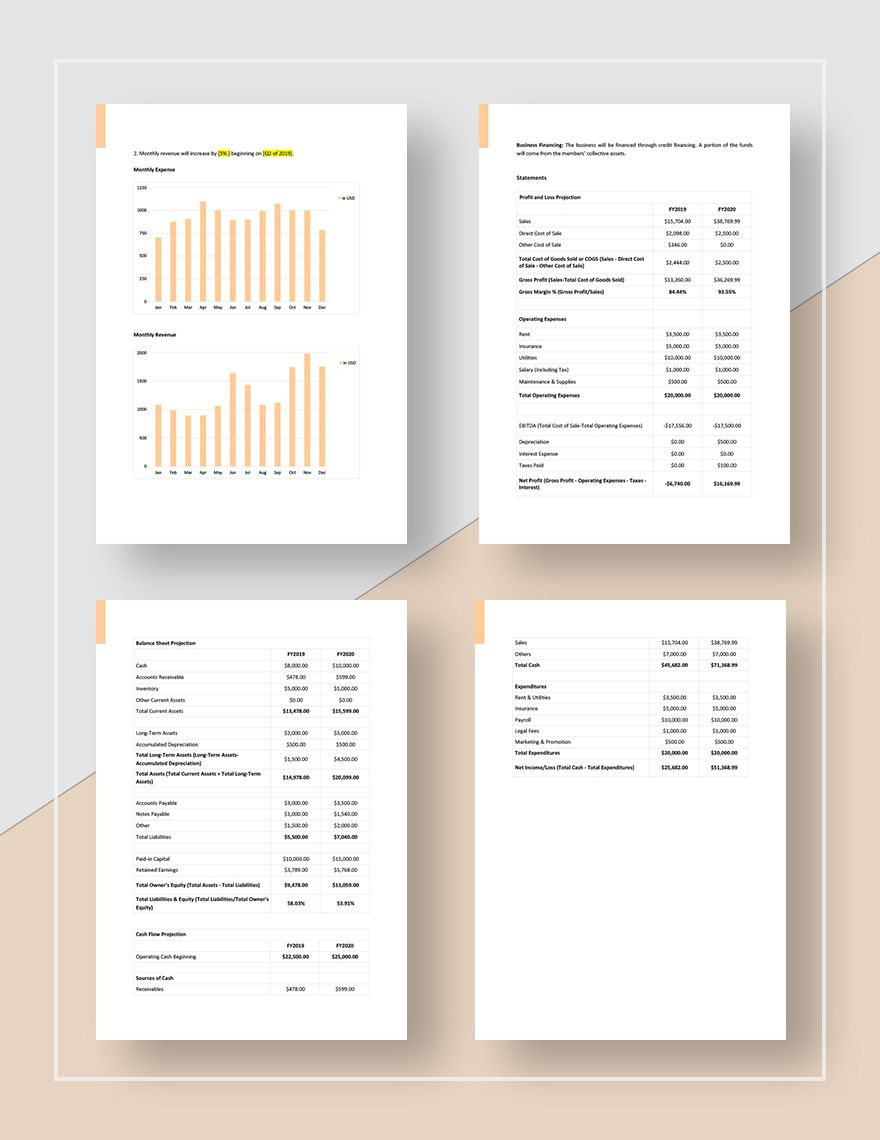 Property Investment Business Plan Template