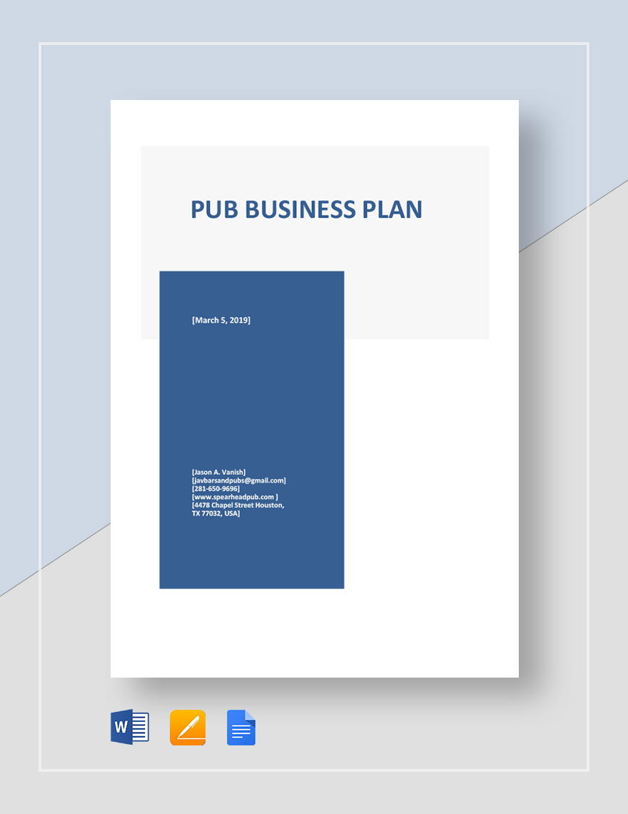 micro pub business plan