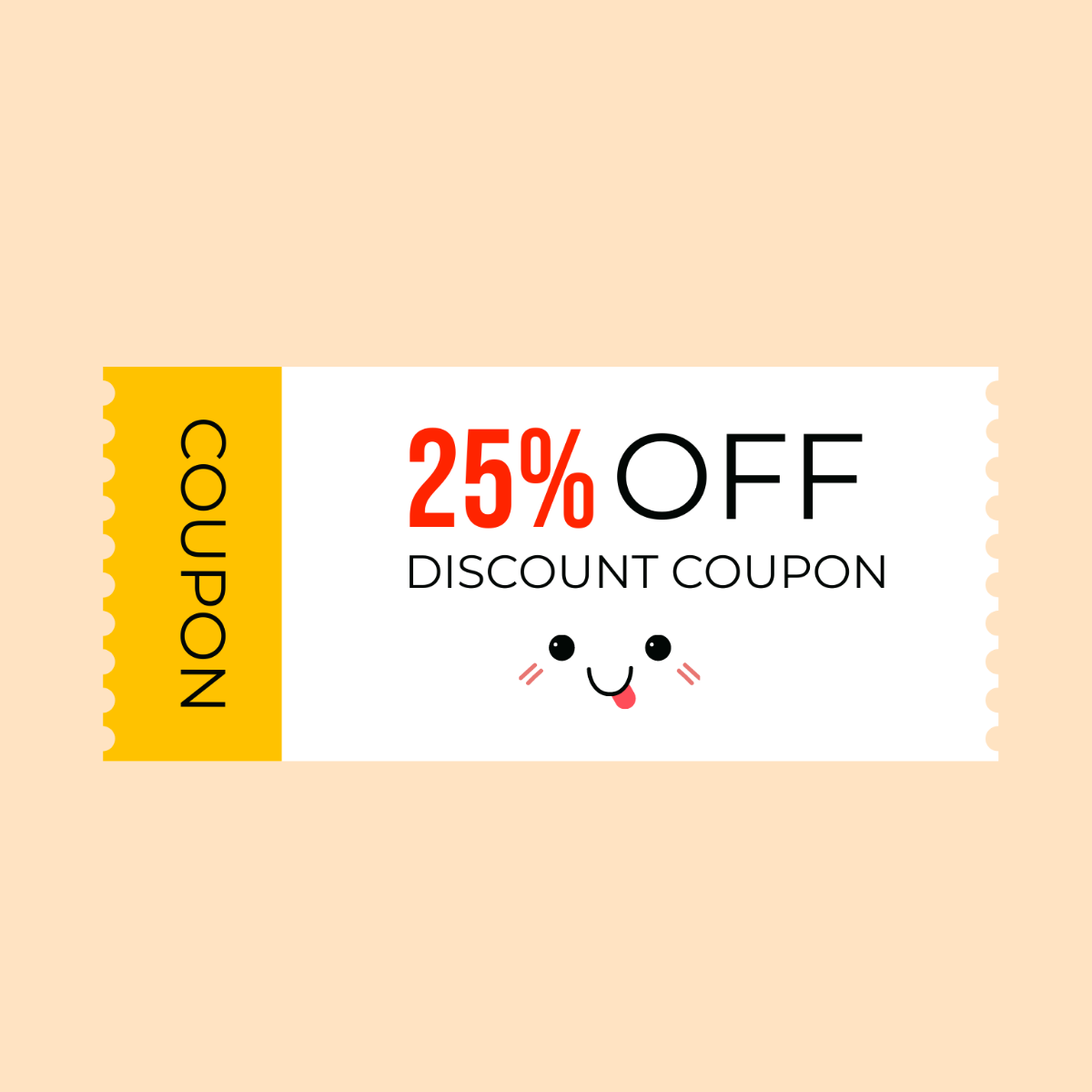 Free Discount Coupon Vector Template