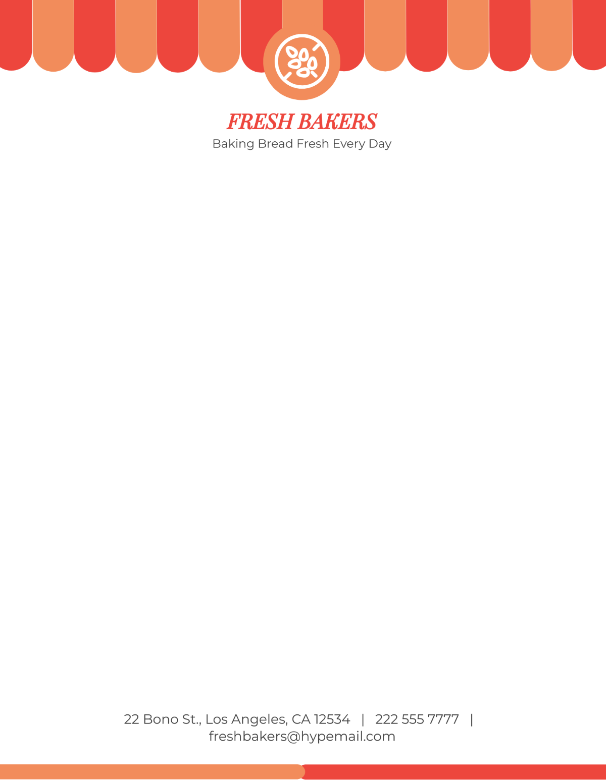 Bakeries Letterhead Template - Edit Online & Download