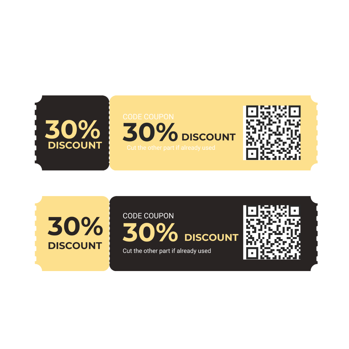 Dotted Coupon Line Vector