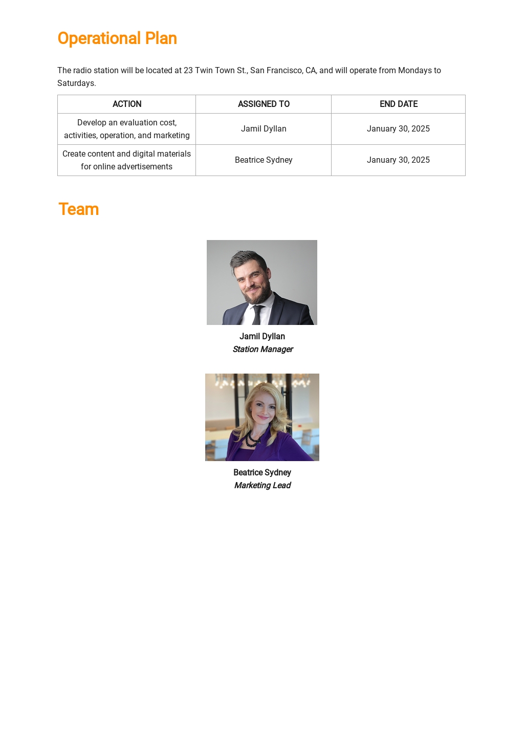 Tv broadcasting business plan pdf image