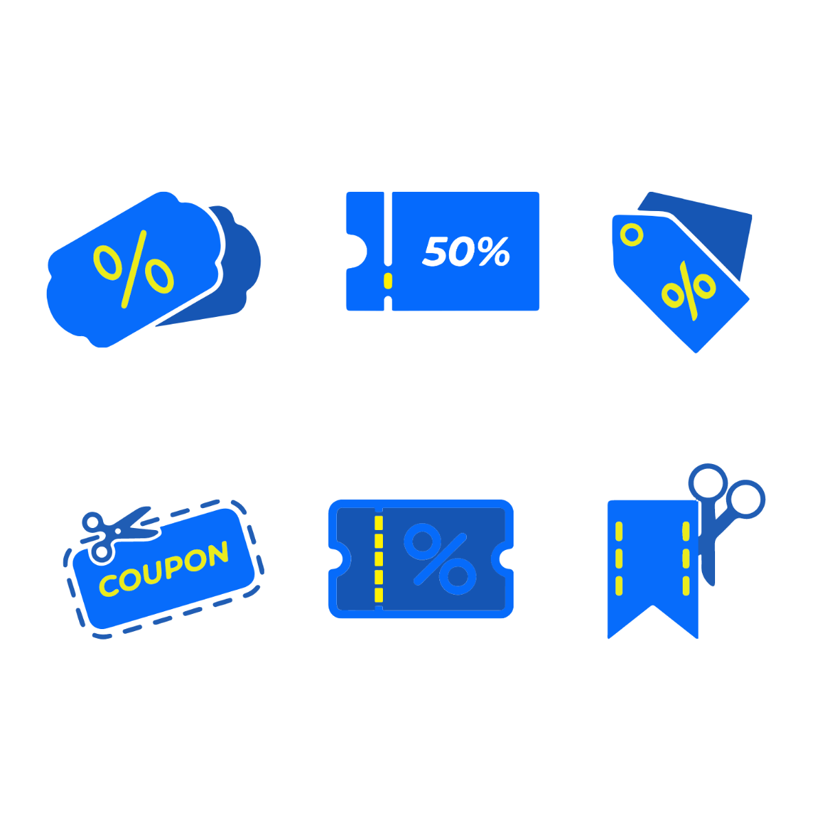 Free Coupon Icon Vector Template