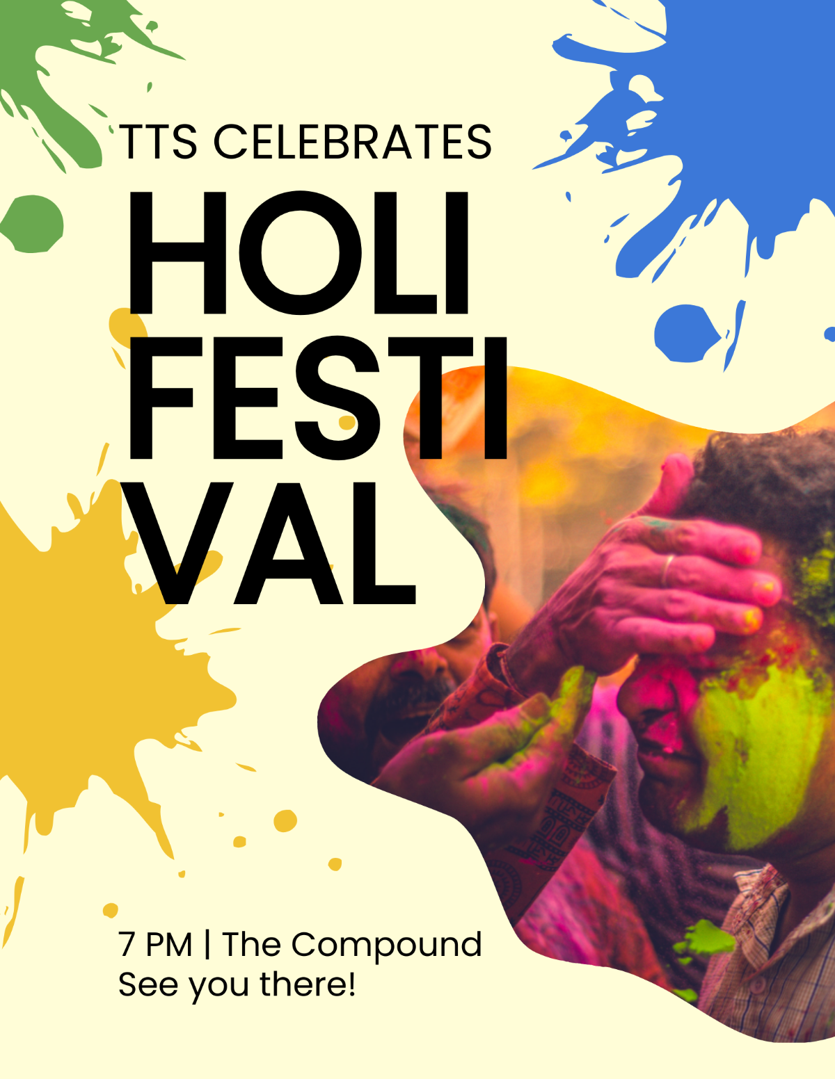 Holi Celebration Flyer Template
