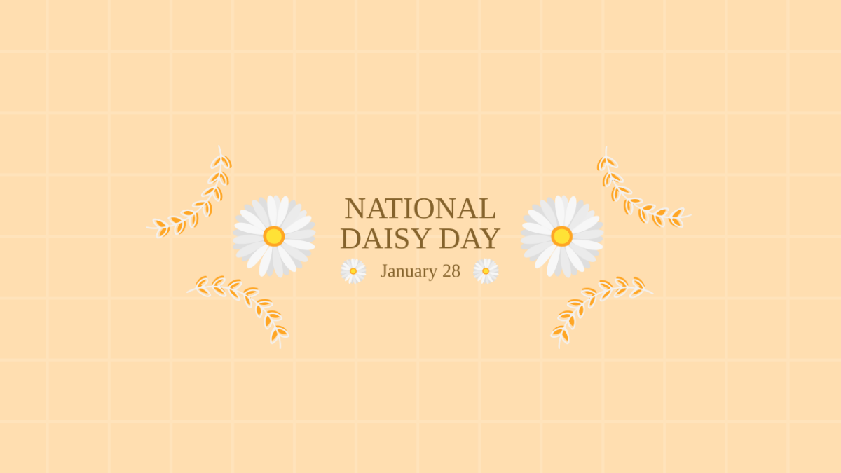 National Daisy Day Youtube Banner Template