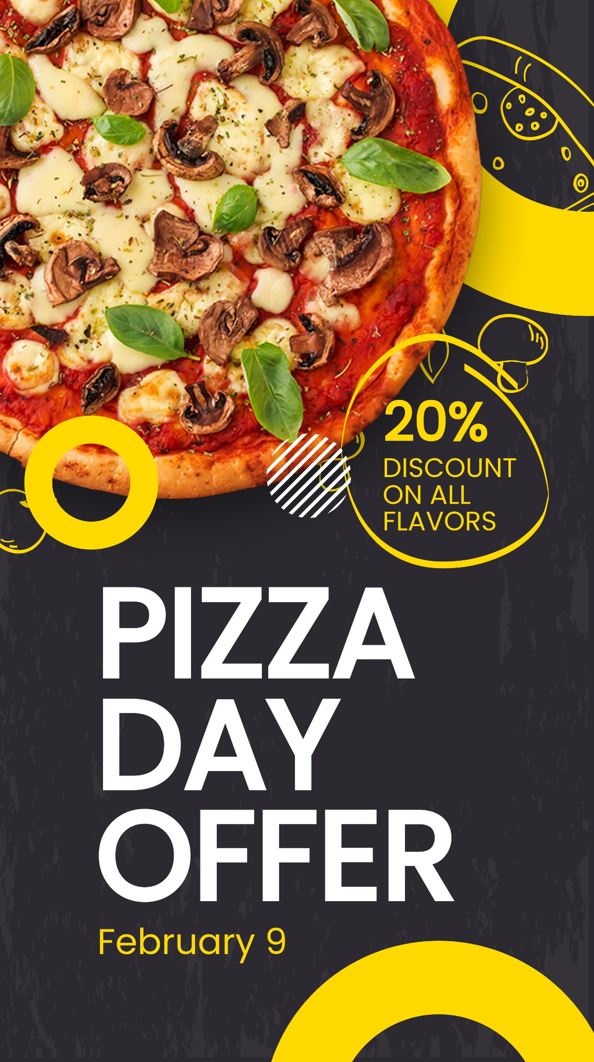Pizza Day Offer Instagram Story Template