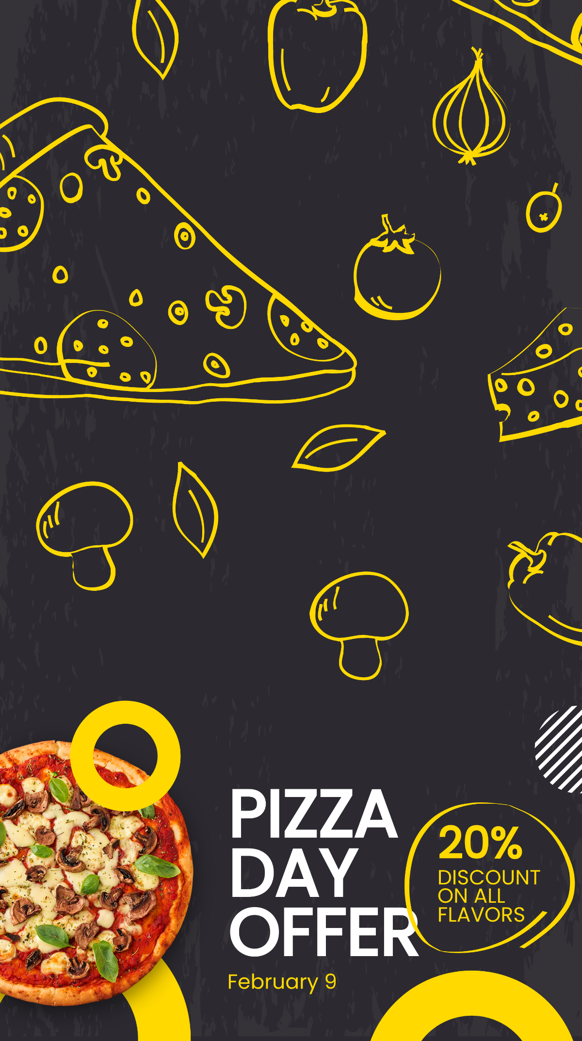 Pizza Day Offer Snapchat Geofilter Template