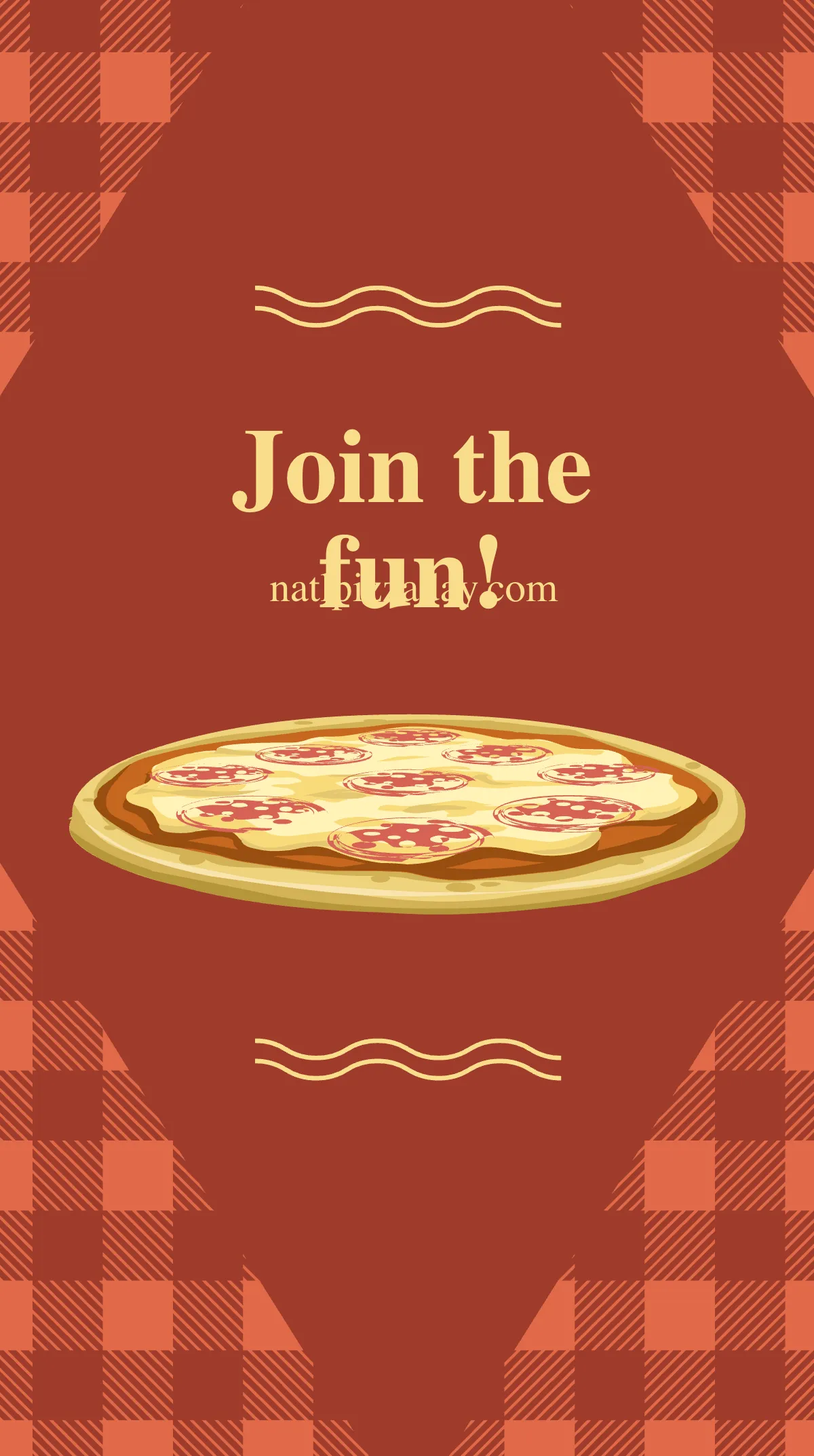 Free National Pizza Day Instagram Story Template to Edit Online