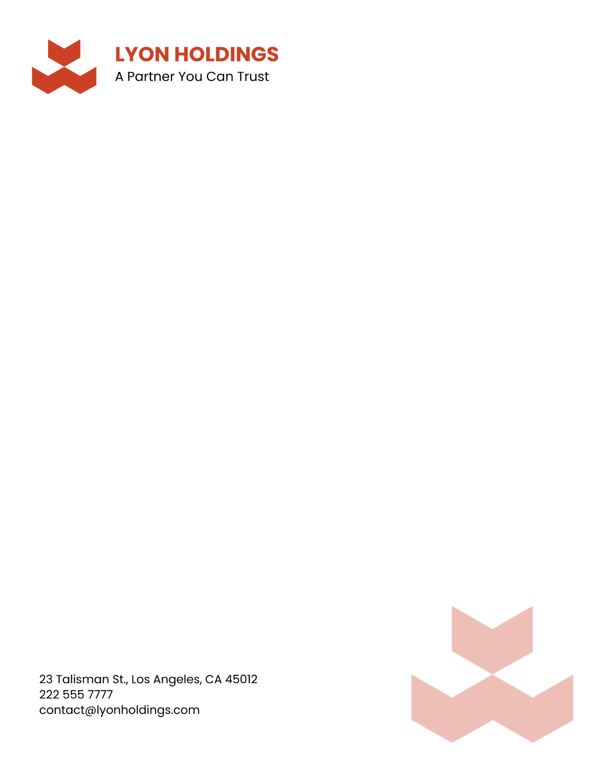 Free Formal Letterhead Template